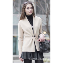 Women′s Cardigan Cashmere Sweater (1500002076)